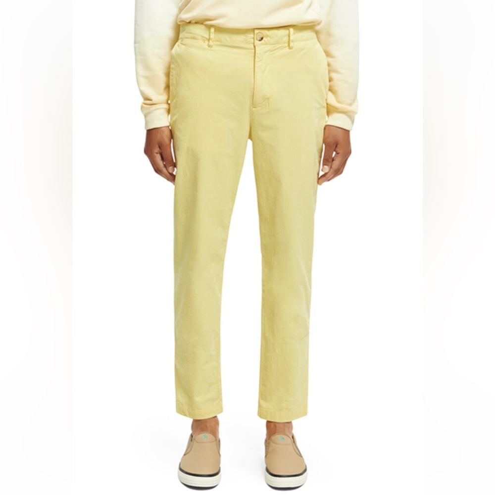 Scotch & Soda The Drift Men's fine corduroy yellow chinos